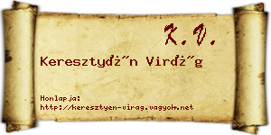 Keresztyén Virág névjegykártya